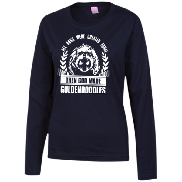 Then God Made Goldendoodles - Ladies Long Sleeve T-Shirt