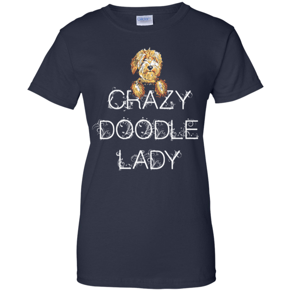 Crazy Doodle Lady - Ladies Gildan T-Shirt