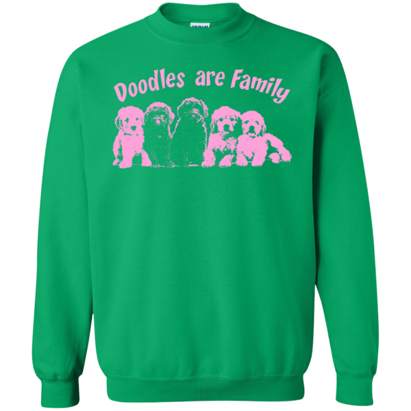 Doodles Are Family - Gildan Crewneck Sweatshirt