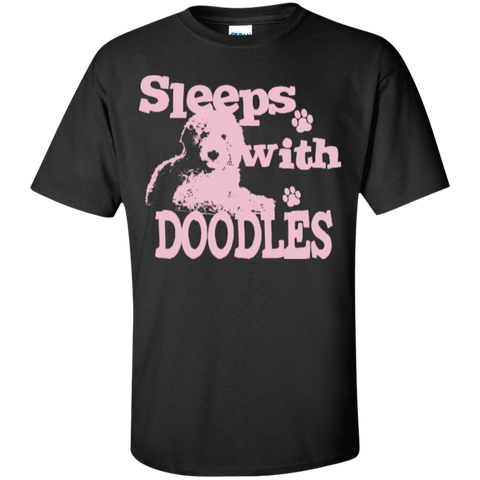 Sleeps With Doodles (Pink) - Gildan T-Shirt