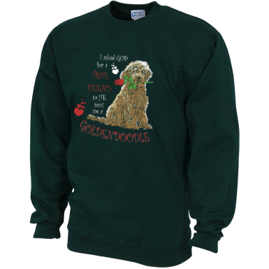 God Sent Me a Goldendoodle - Gildan Sweatshirt