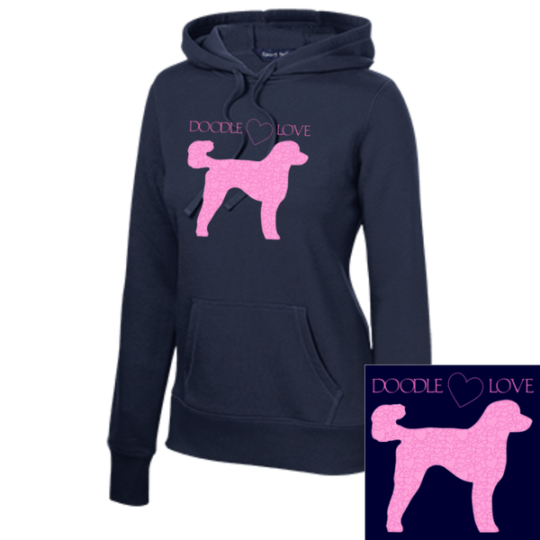 Doodle Love - Ladies Pullover Hooded Sweatshirt