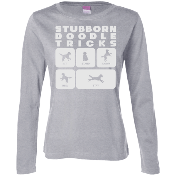 Doodle Tricks - Ladies Long Sleeve TShirt