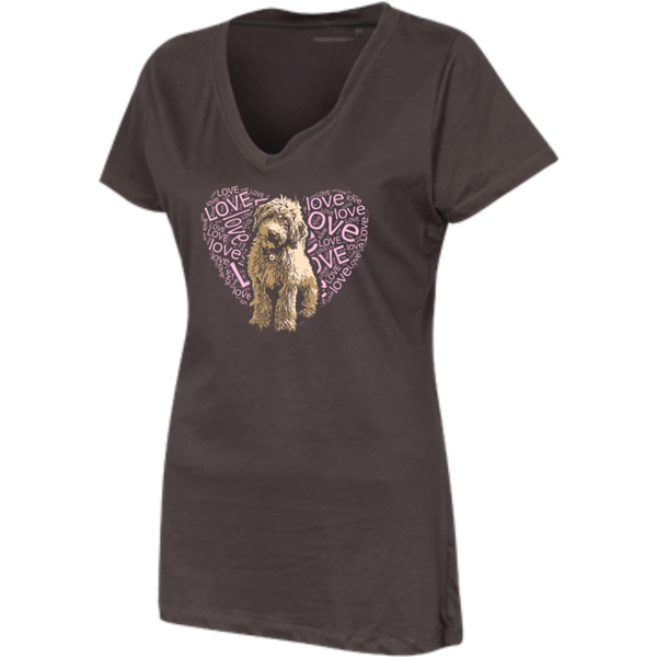 I LOVE Doodles - Womens V-Neck