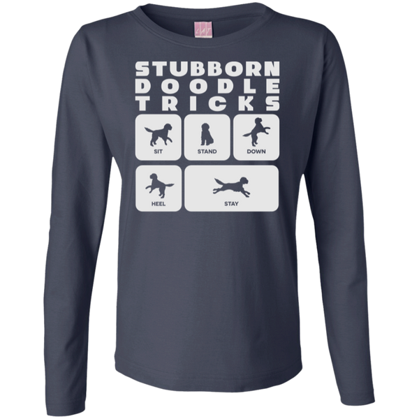 Doodle Tricks - Ladies Long Sleeve TShirt