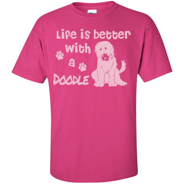 Life Is Better With A Doodle (Pink) - Gildan T-Shirt