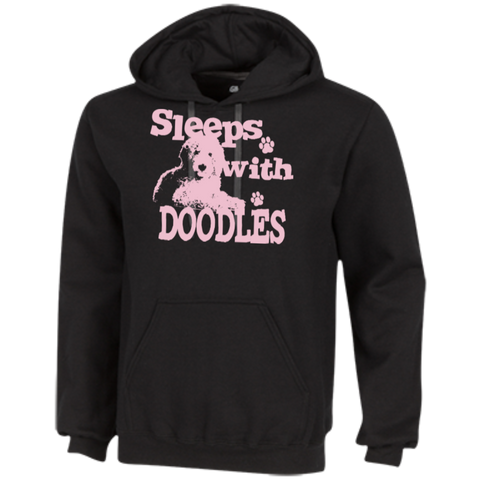Sleeps With Doodles (Pink) - Gildan Heavyweight Sweatshirt