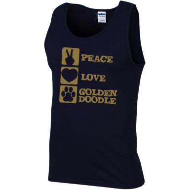 Peace Love Goldendoodle - Gildan Tank Top