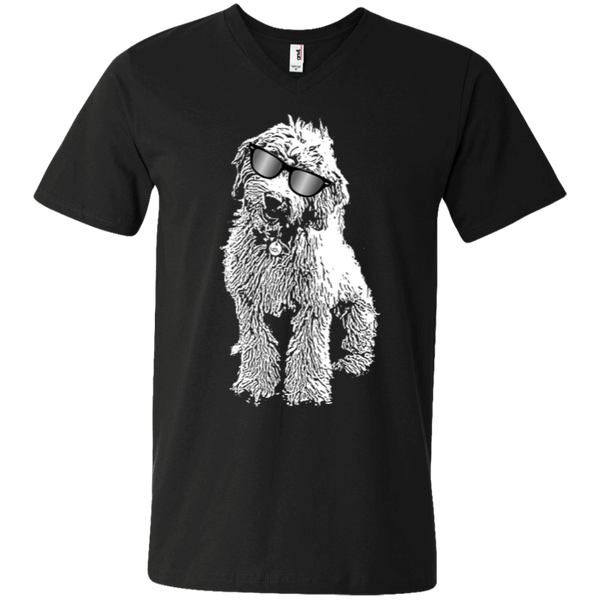 Doodle With Glasses - Men's V-Neck