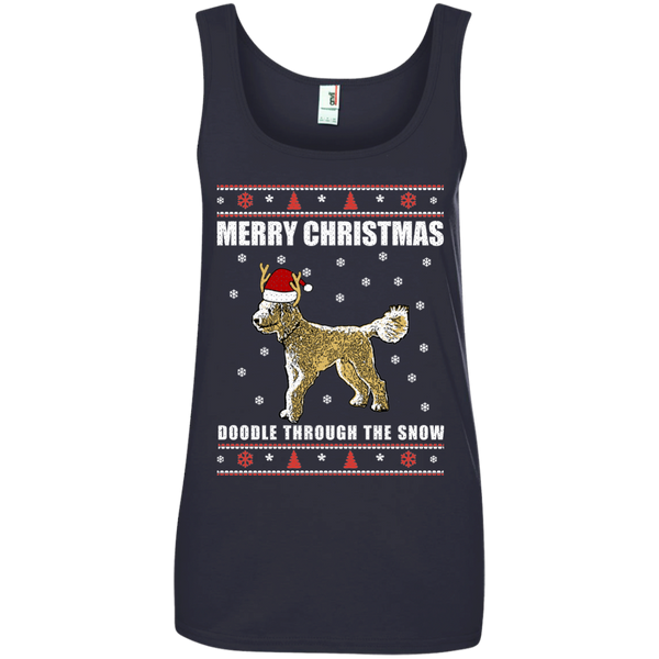 Doodle Through The Snow (Christmas Sweater) - Ladies' Tank Top