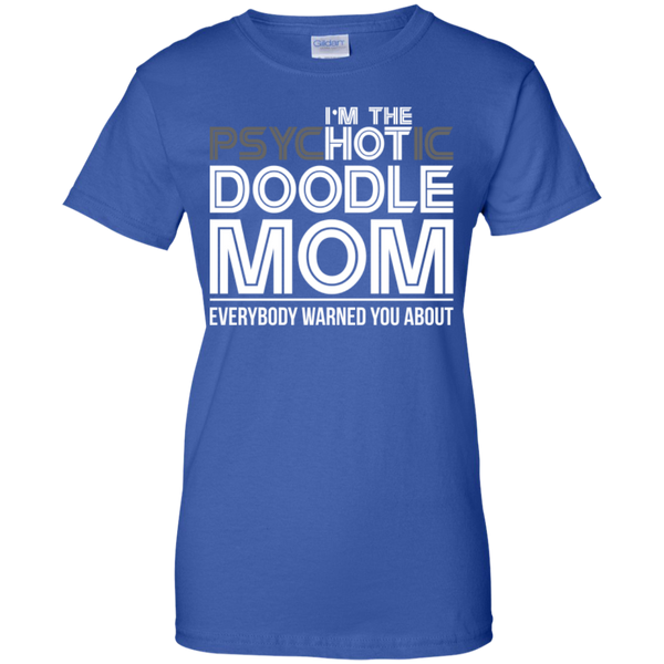 Hot Doodle Mom - Gildan Ladies T-Shirt