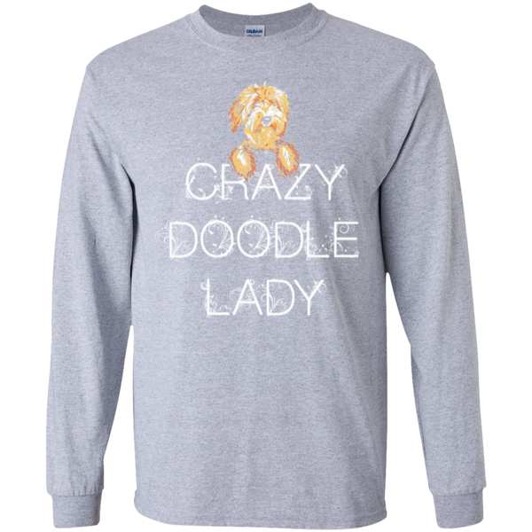 Crazy Doodle Lady - Gildan Long Sleeve T-Shirt