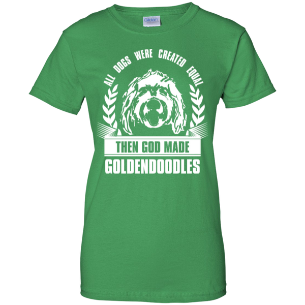 Then God Made Goldendoodles - Gildan Ladies T-Shirt
