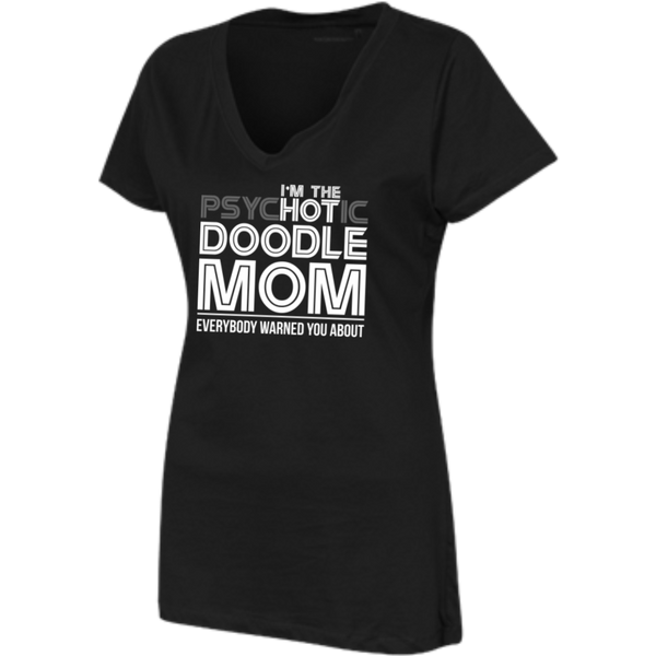 Hot Doodle Mom - Womens V-Neck