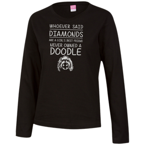 Doodle Best Friend - Ladies Long Sleeve T-Shirt