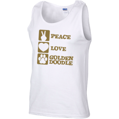 Peace Love Goldendoodle - Gildan Tank Top