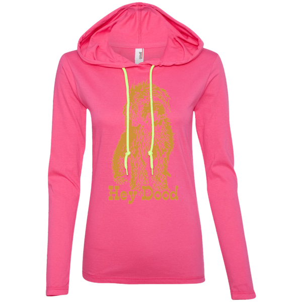 Hey Dood Ladies' LS T-Shirt Hoodie