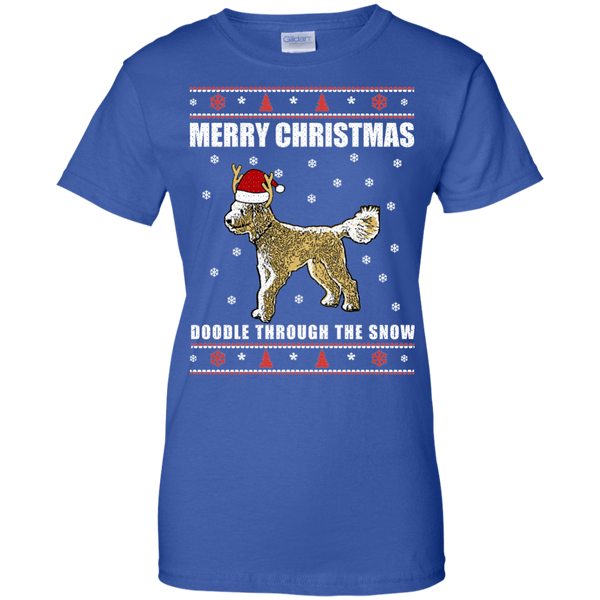 Doodle Through The Snow (Christmas Sweater) - Gildan Ladies' T-Shirt
