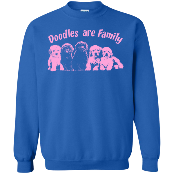 Doodles Are Family - Gildan Crewneck Sweatshirt