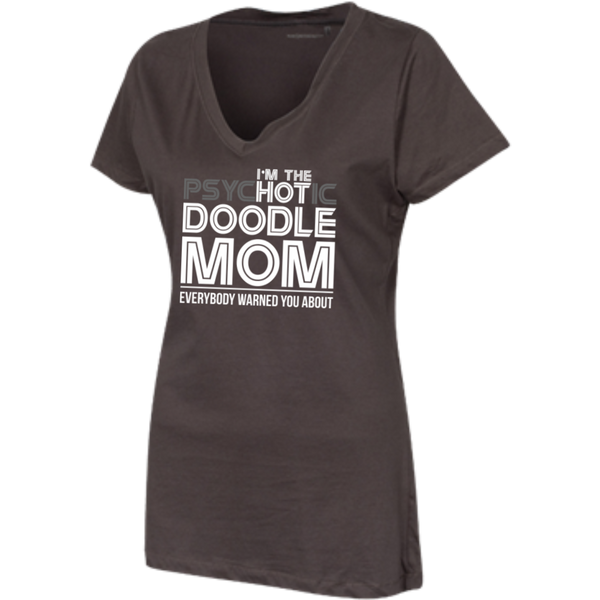 Hot Doodle Mom - Womens V-Neck