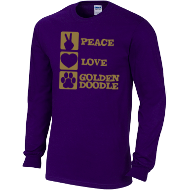 Peace Love Goldendoodle - Gildan Long Sleeve