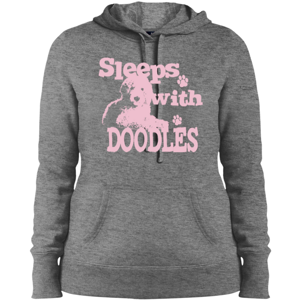 Sleeps With Doodles - Ladies Hooded Sweatshirt