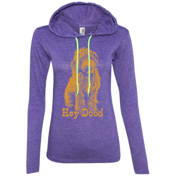 Hey Dood Ladies' LS T-Shirt Hoodie