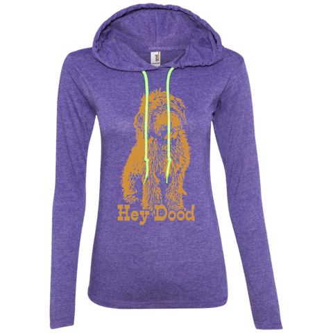 Hey Dood Ladies' LS T-Shirt Hoodie