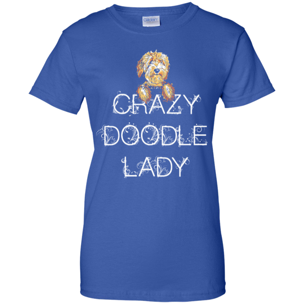 Crazy Doodle Lady - Ladies Gildan T-Shirt