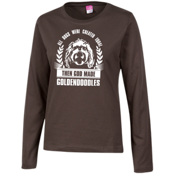 Then God Made Goldendoodles - Ladies Long Sleeve T-Shirt