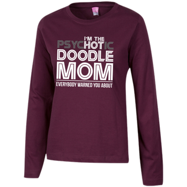 Hot Doodle Mom - Ladies Long Sleeve T-Shirt