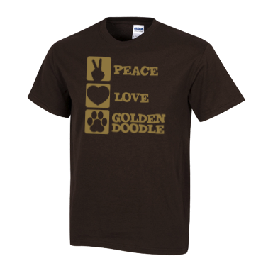 Peace Love Goldendoodle Gildan T Shirt I Love Goldendoodles