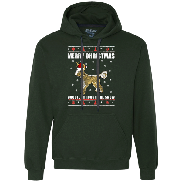 Doodle Through The Snow (Christmas Sweater) - Gildan Heavyweight Fleece Sweatshirt