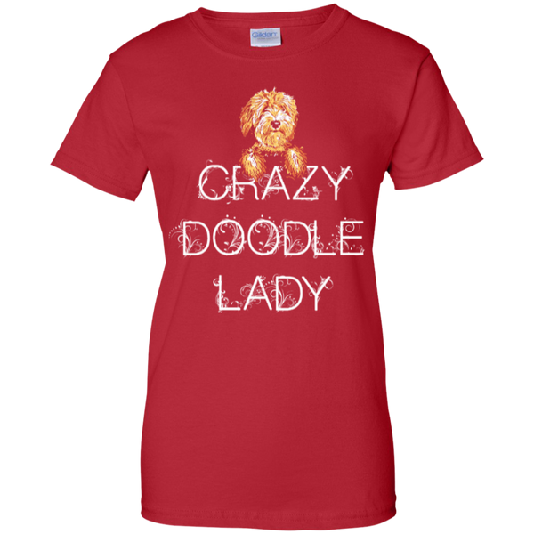 Crazy Doodle Lady - Ladies Gildan T-Shirt
