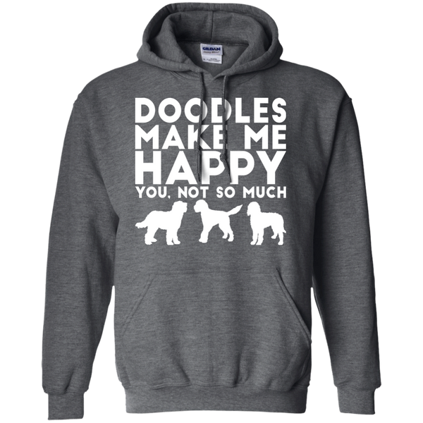 Doodles Make Me Happy - Gildan Hoodie