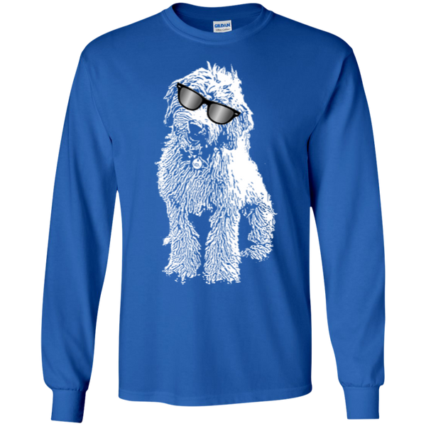 Doodle With Glasses - Long Sleeve Gildan Tshirt