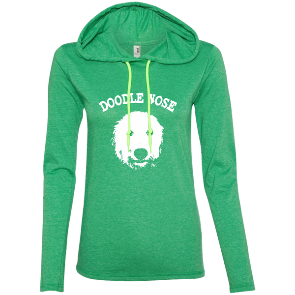 Doodle Nose - Ladies' LS T-Shirt Hoodie