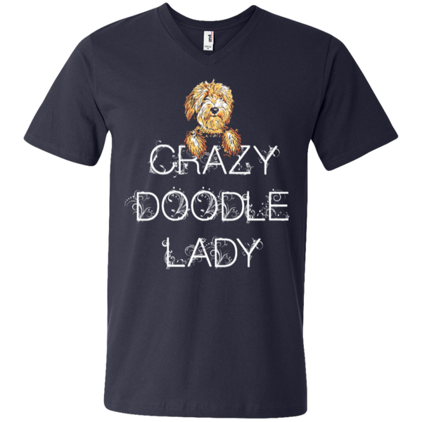 Crazy Doodle Lady - Men's V-Neck