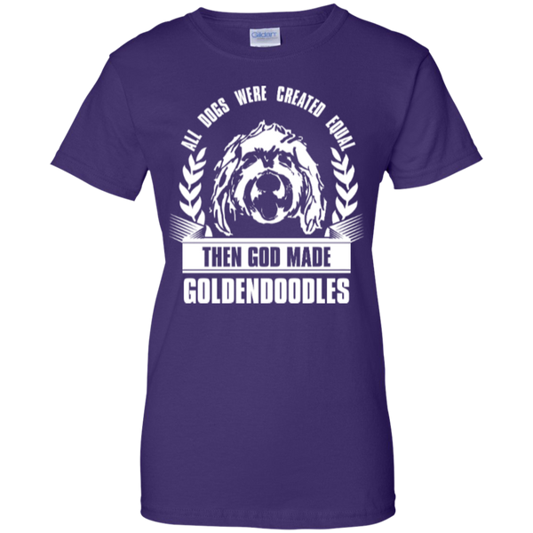 Then God Made Goldendoodles - Gildan Ladies T-Shirt