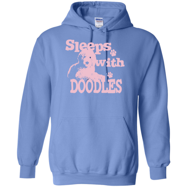 Sleeps With Doodles (Pink) - Gildan Hoodie