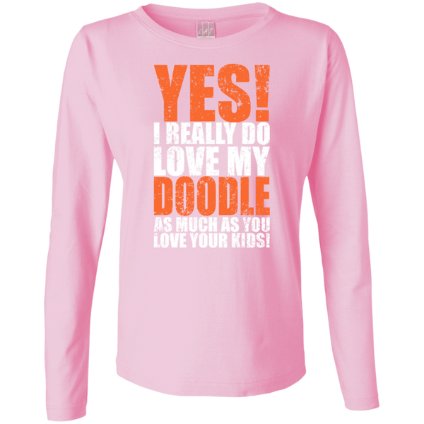 Really Love My Doodle - Ladies Long Sleeve T-Shirt