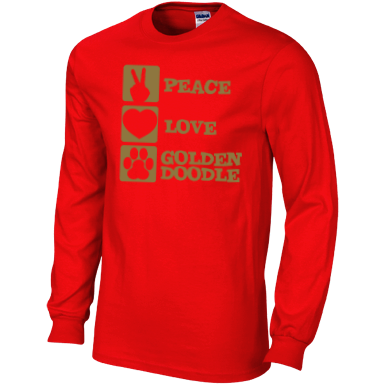 Peace Love Goldendoodle - Gildan Long Sleeve
