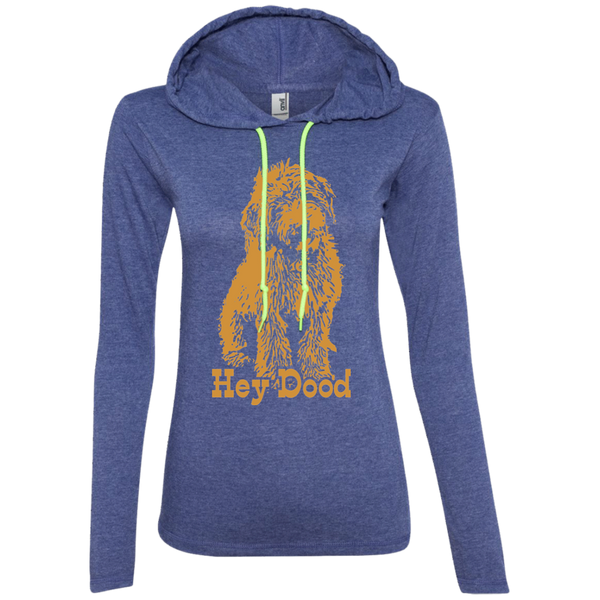 Hey Dood Ladies' LS T-Shirt Hoodie