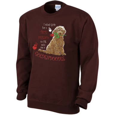 God Sent Me a Goldendoodle - Gildan Sweatshirt