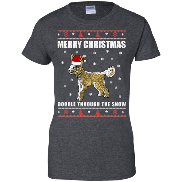 Doodle Through The Snow (Christmas Sweater) - Gildan Ladies' T-Shirt