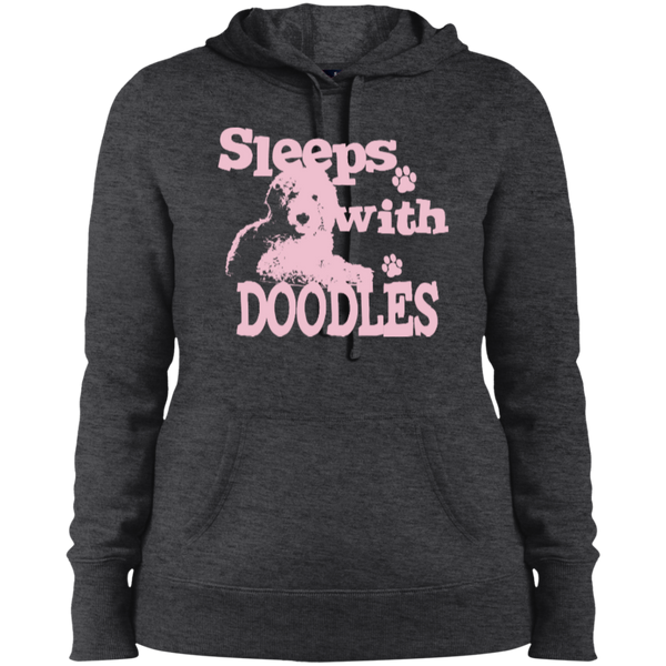 Sleeps With Doodles - Ladies Hooded Sweatshirt