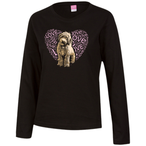 I LOVE Doodles - Ladies Long Sleeve T-Shirt