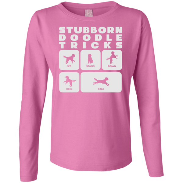 Doodle Tricks - Ladies Long Sleeve TShirt
