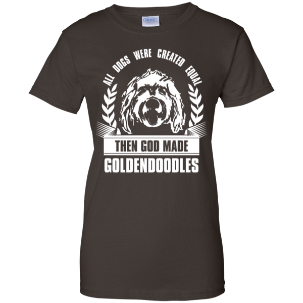 Then God Made Goldendoodles - Gildan Ladies T-Shirt