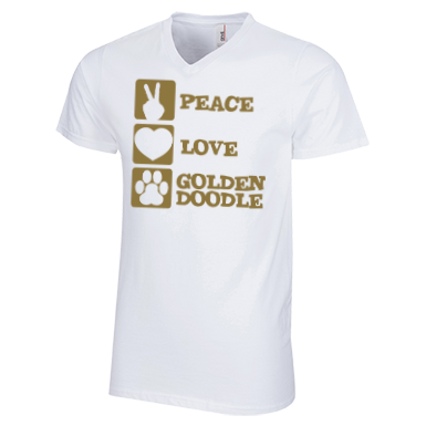 Peace Love Goldendoodle - Men's V-Neck
